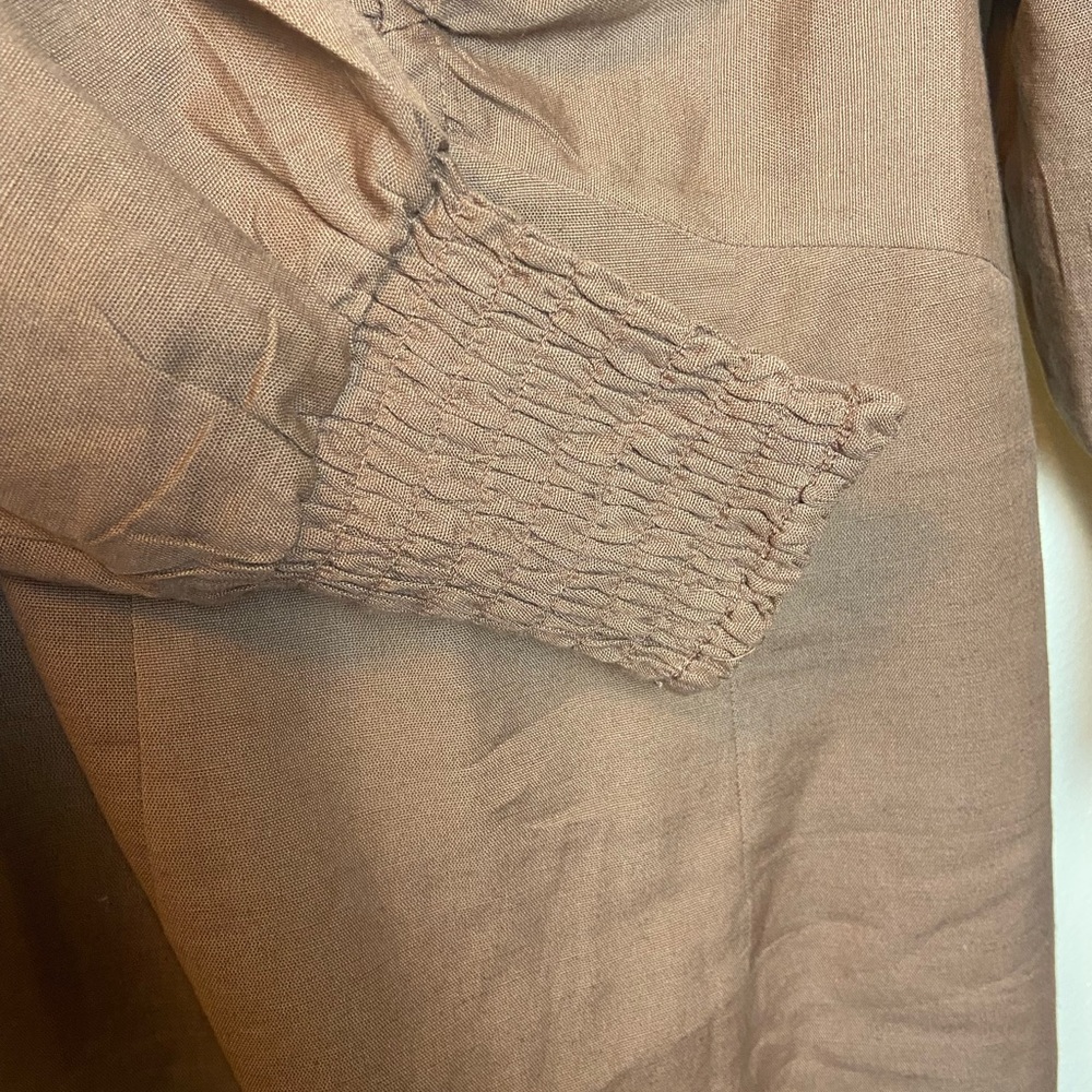 ASOS Brown Ruched Mini Dress - Picture 7 of 8